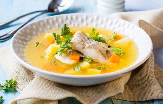 opção de sopa que o diabético pode tomar: Sopa de peixe