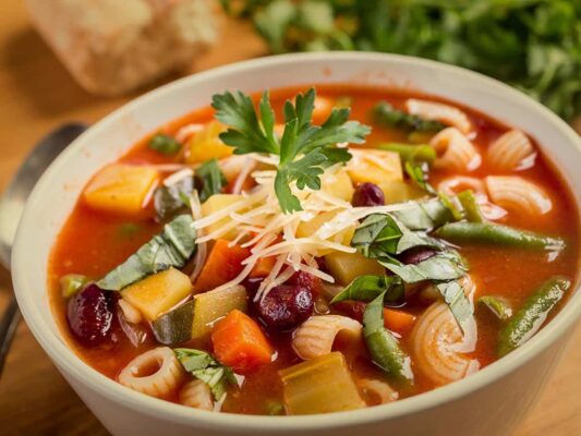 opção de sopa que o diabético pode tomar: sopa de legumes